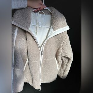 H&M Beige Teddy Bear Jacket